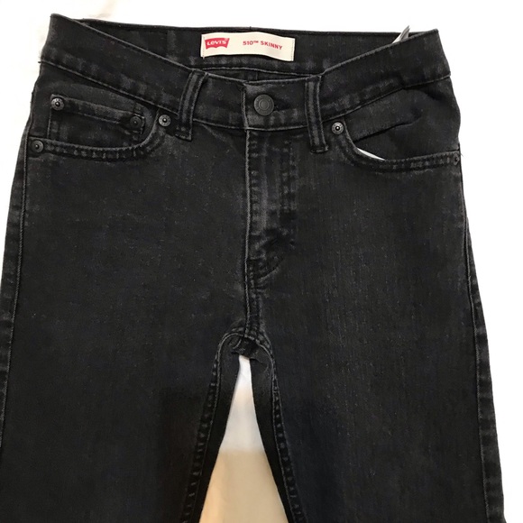 Levi’s skinny black boys jeans 510 14reg, 27x27 - Picture 3 of 6